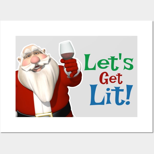 Lets Get Lit Wall Art by Dale Preston Design